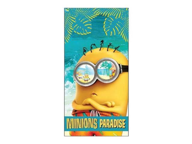 Prosop de plaja Minions Paradise 70×140 cm