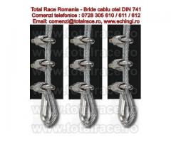Bride-cleme de prindere cablu, din otel zincat, pentru cablu otel