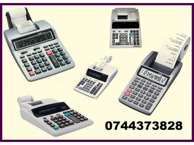Role tus calculatoare de birou si masini de calcul tip: Canon, Casio, Epson, Seiko, Citizen, Brother