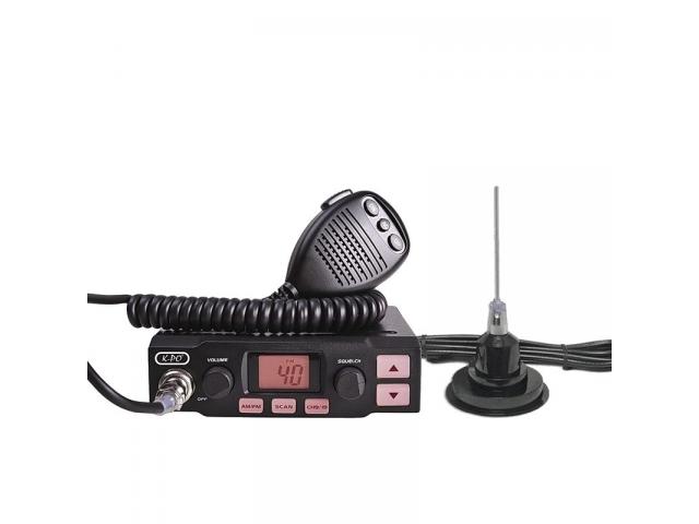 K-PO K-500 Statie Radio CB + Sonar 825 Antena Radio CB Prindere Magnetica
