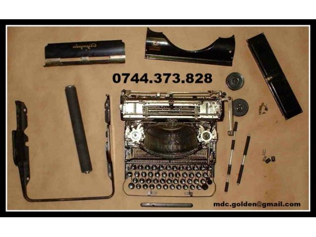 Reparatii si consumabile pentru masini de scris.
